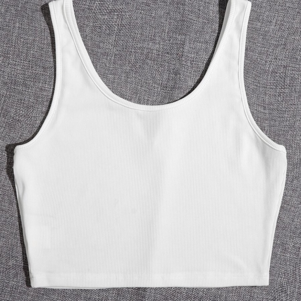 S White Slit Tank Top - Picture 2 of 2
